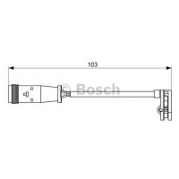 Сигналізатор, знос гальмівних колодок BOSCH 1 987 473 037