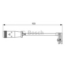 Сигналізатор, знос гальмівних колодок BOSCH 1 987 473 037