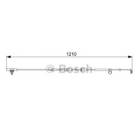 Сигналізатор, знос гальмівних колодок BOSCH 1 987 473 054