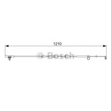Сигналізатор, знос гальмівних колодок BOSCH 1 987 473 054
