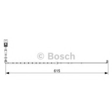 Сигналізатор, знос гальмівних колодок BOSCH 1 987 473 056