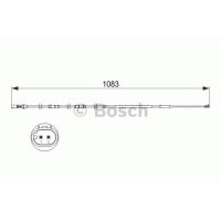 Сигналізатор, знос гальмівних колодок BOSCH 1 987 473 500