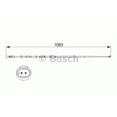 Сигналізатор, знос гальмівних колодок BOSCH 1 987 473 500