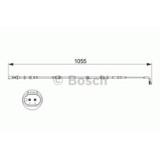 Сигналізатор, знос гальмівних колодок BOSCH 1 987 473 507