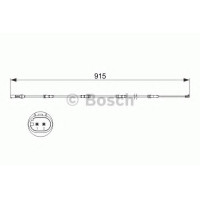 Сигналізатор, знос гальмівних колодок BOSCH 1 987 473 509