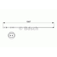 Сигналізатор, знос гальмівних колодок BOSCH 1 987 473 512