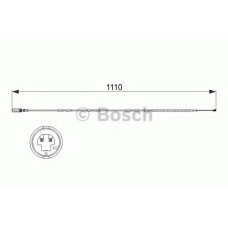 Сигналізатор, знос гальмівних колодок BOSCH 1 987 473 515