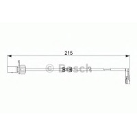 Сигналізатор, знос гальмівних колодок BOSCH 1 987 474 489
