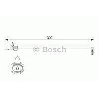 Сигналізатор, знос гальмівних колодок BOSCH 1 987 474 505