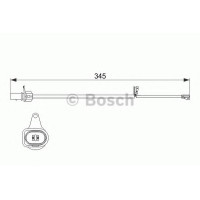 Сигналізатор, знос гальмівних колодок BOSCH 1 987 474 507