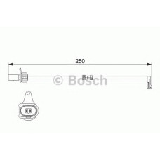 Сигналізатор, знос гальмівних колодок BOSCH 1 987 474 510