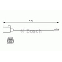 Сигналізатор, знос гальмівних колодок BOSCH 1 987 474 512