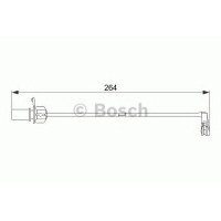 Сигналізатор, знос гальмівних колодок BOSCH 1 987 474 517