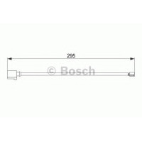 Сигналізатор, знос гальмівних колодок BOSCH 1 987 474 565