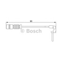 Сигналізатор, знос гальмівних колодок BOSCH 1 987 474 901