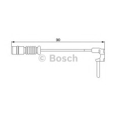 Сигналізатор, знос гальмівних колодок BOSCH 1 987 474 901
