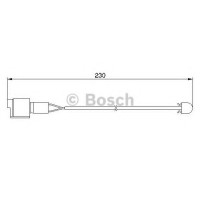 Сигналізатор, знос гальмівних колодок BOSCH 1 987 474 910