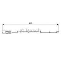 Сигналізатор, знос гальмівних колодок BOSCH 1 987 474 925