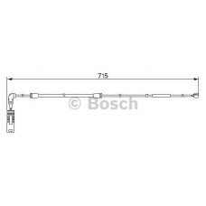 Сигналізатор, знос гальмівних колодок BOSCH 1 987 474 946