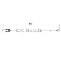 Сигналізатор, знос гальмівних колодок BOSCH 1 987 474 954