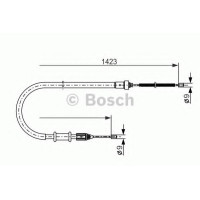 Трос, стоянкова гальмівна система BOSCH 1 987 477 632