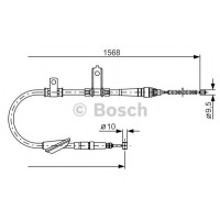 Трос, стоянкова гальмівна система BOSCH 1 987 477 790