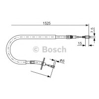Трос, стоянкова гальмівна система BOSCH 1 987 477 858