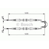 Трос, стоянкова гальмівна система BOSCH 1 987 477 869