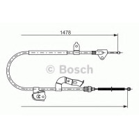Трос, стоянкова гальмівна система BOSCH 1 987 477 951