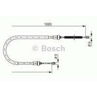 Трос, стоянкова гальмівна система BOSCH 1 987 477 955