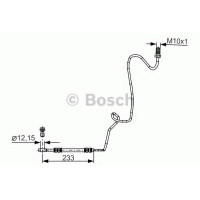 Гальмівний шланг BOSCH 1 987 481 339