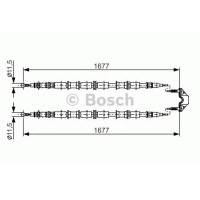 Трос, стоянкова гальмівна система BOSCH 1 987 482 141