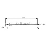 Трос, стоянкова гальмівна система BOSCH 1 987 482 145
