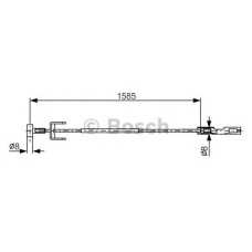 Трос, стоянкова гальмівна система BOSCH 1 987 482 145