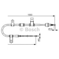 Трос, стоянкова гальмівна система BOSCH 1 987 482 224