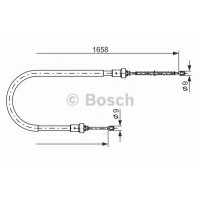 Трос, стоянкова гальмівна система BOSCH 1 987 482 234