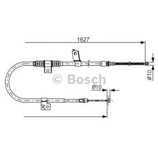 Трос, стоянкова гальмівна система BOSCH 1 987 482 274