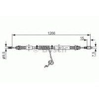Трос, стоянкова гальмівна система BOSCH 1 987 482 281