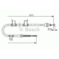 Трос, стоянкова гальмівна система BOSCH 1 987 482 361