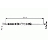Трос, стоянкова гальмівна система BOSCH 1 987 482 378
