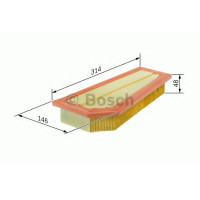 Повітряний фільтр BOSCH F 026 400 134