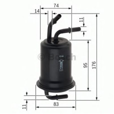 Паливний фільтр BOSCH F 026 403 012