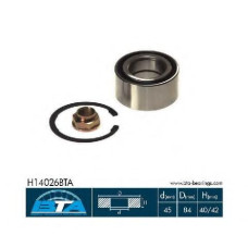 Комплект підшипника маточини колеса BTA H1G032BTA