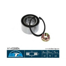 Комплект підшипника маточини колеса BTA H1G033BTA