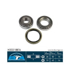 Комплект підшипника маточини колеса BTA H23040BTA