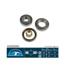 Комплект підшипника маточини колеса BTA H2A010BTA
