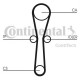 Комплект ременя ГРМ CONTITECH CT1041K1