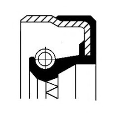Кільце ущільнювача, ступінчаста коробка передач; Кільце, що ущільнює, диференціал CORTECO 01034065B