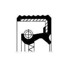 Кільце ущільнювача, ступиця колеса CORTECO 12012569B