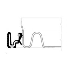 Кільце ущільнювача, колінчастий вал; Кільце ущільнювача, розподільний вал; Кільце ущільнювача, первинний вал CORTECO 12014728B